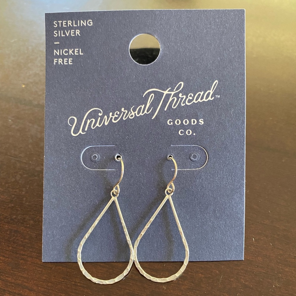 Sterling Silver Small Teardrop Earrings